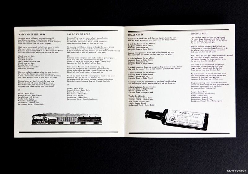 David Serby - Poor Man's Poem 2011 - Pull out lyrics booklet