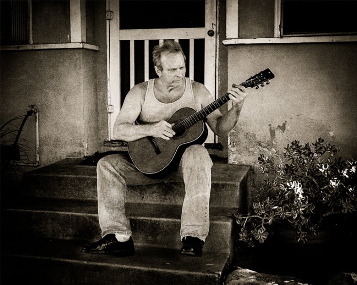 Phil Alvin at home