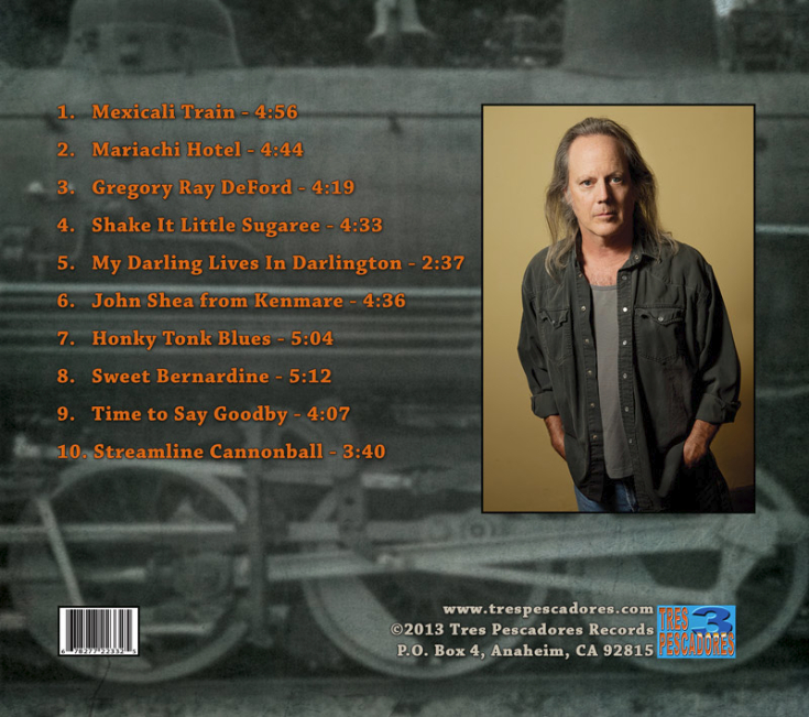 Rick Shea Sweet Bernardine CD back cover