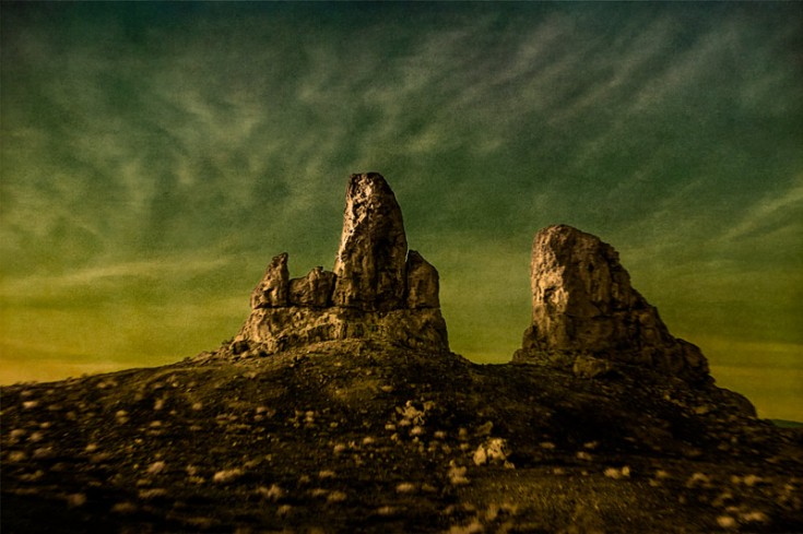 trona pinnacles rocks dusk fine art landscape